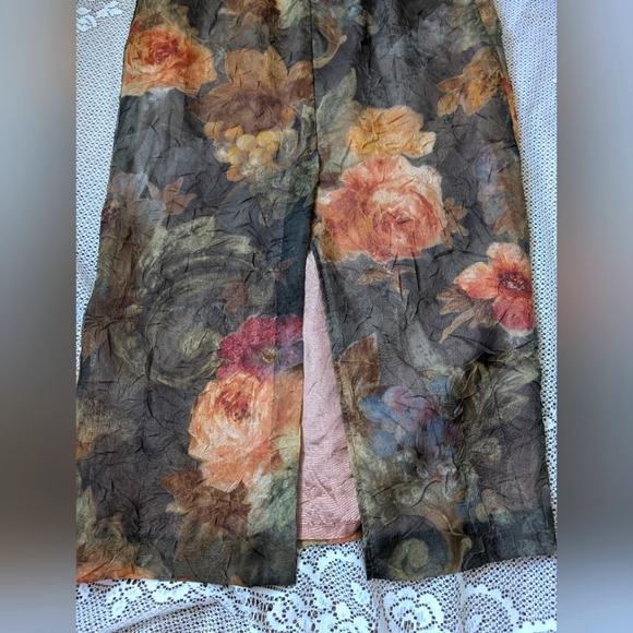 Vintage Autumn Floral Midi Dress - Picture 3 of 5